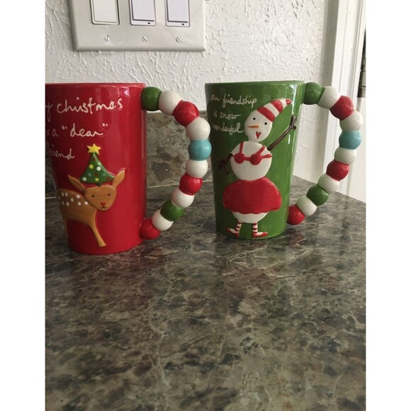 Sandra Magsamen Christmas mugs lot - Picture 1 of 4